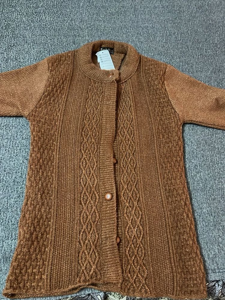 Cozy Brown Knit Sweater