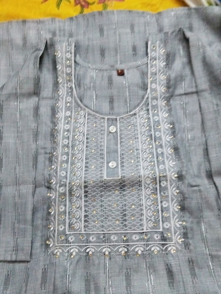 Beautiful Gray Long Kurti...... New Collection