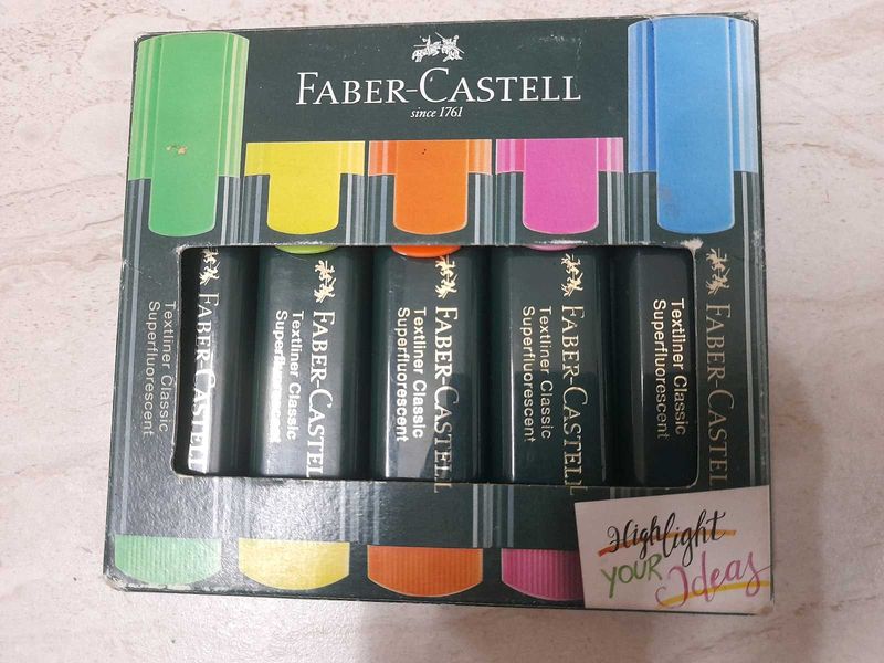 Faber-Castell Highlighters - Set of 5