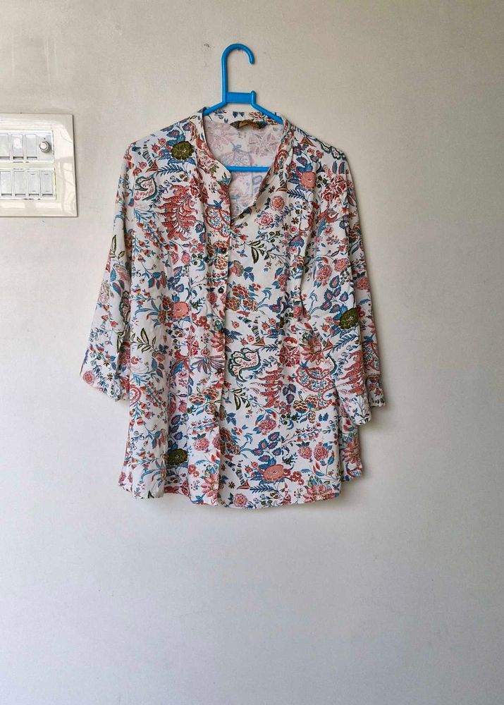 Floral Print Kurta