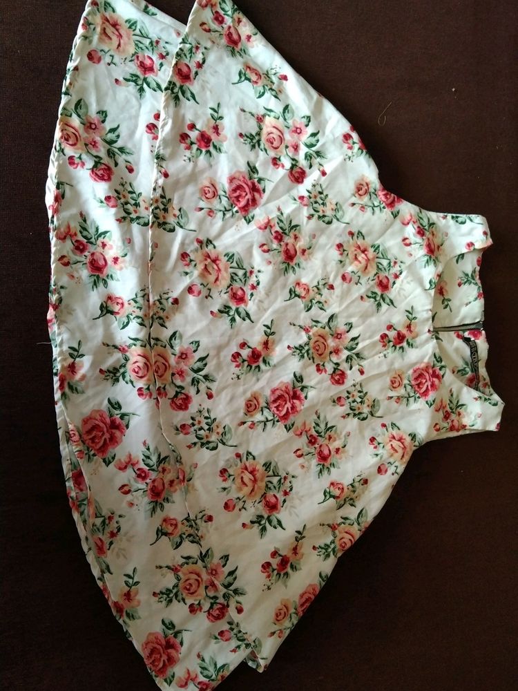 Floral Print Fit &amp; Flare Dress