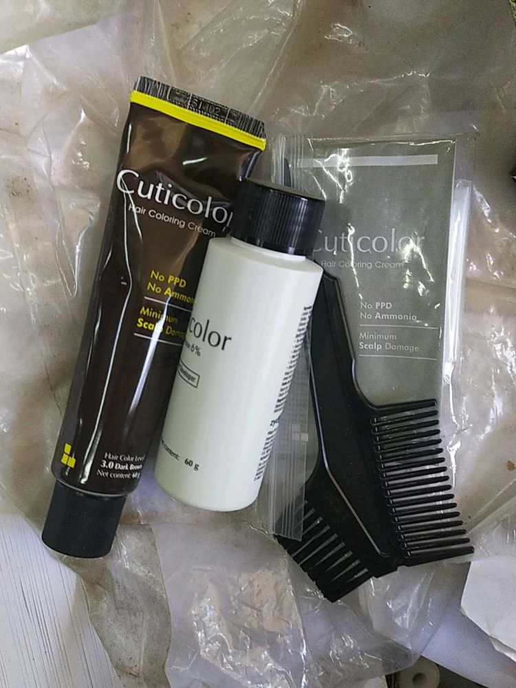 Cuticolor Hair Coloring Cream Kit