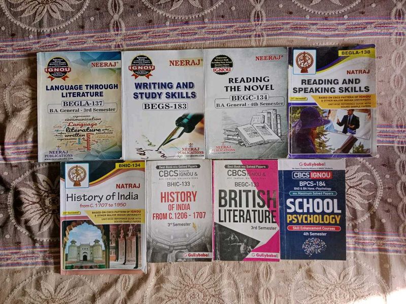 IGNOU Graduation Books Of Arts All Subs