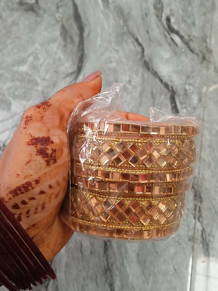 Golden Bangles Set