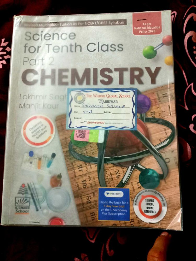 Class 10th Chemistry S Chand Book