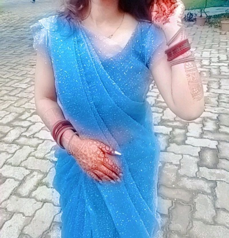 Grey Saree.
