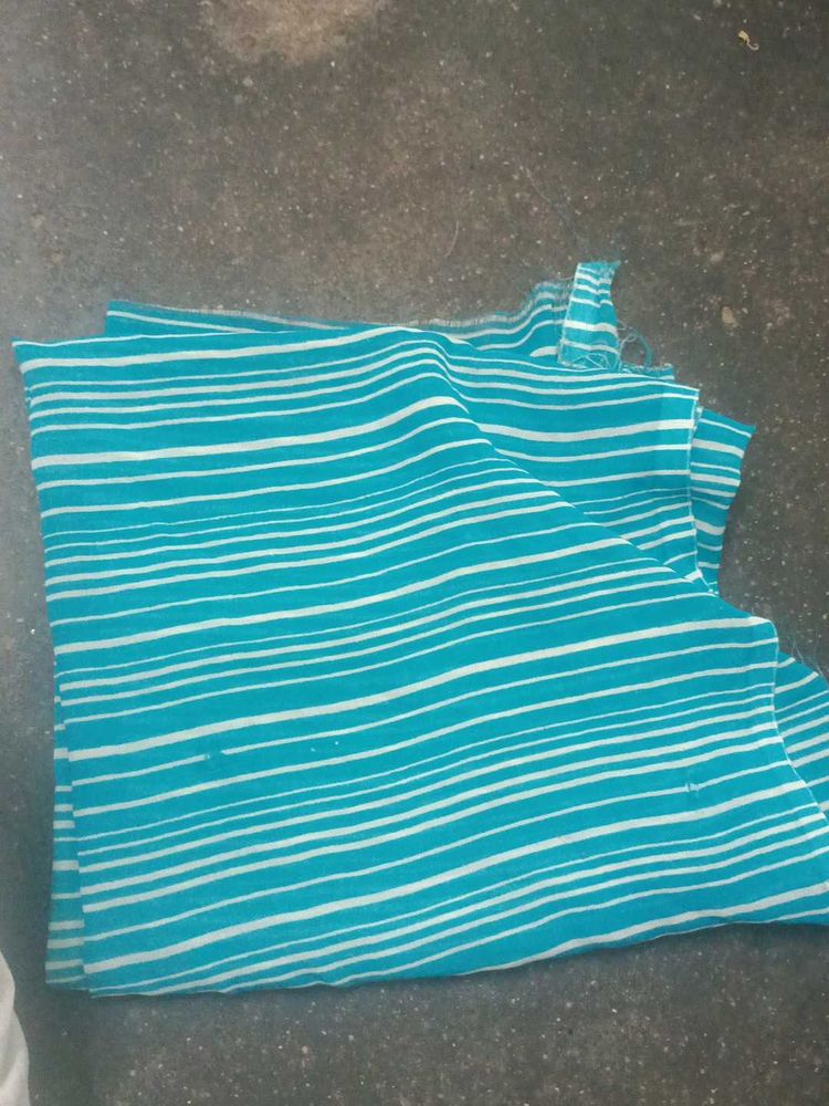 Blue &amp; White Striped blouse material