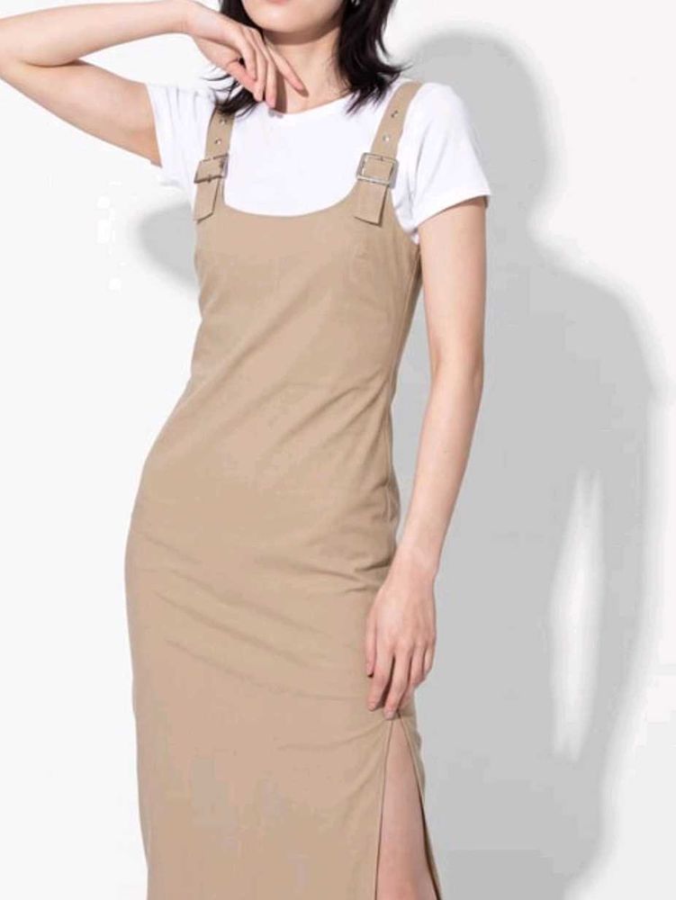 Stylish Buckle Strap Midi Dress Westside Nuon dres