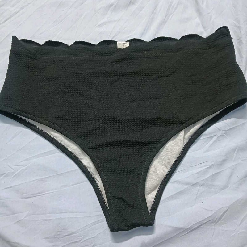 ⚛️ High-Waisted Scalloped Bikini Bottom