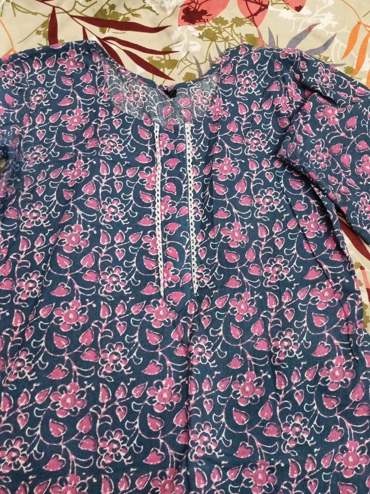 Floral Print Kurta