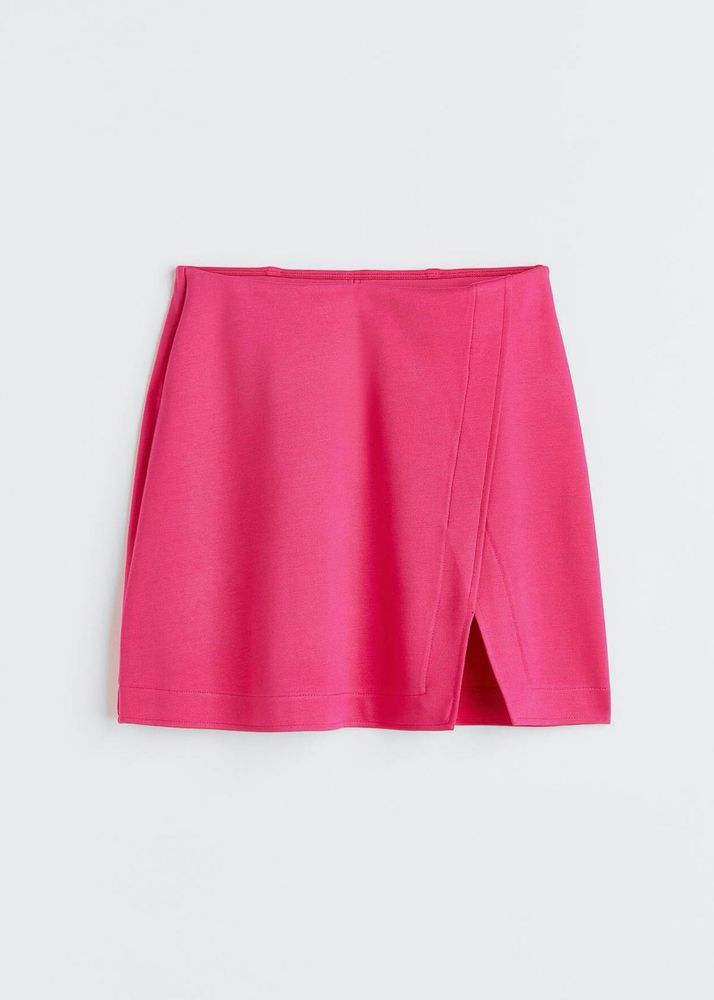 H&amp;M Cerise Mini Skirt with Slit