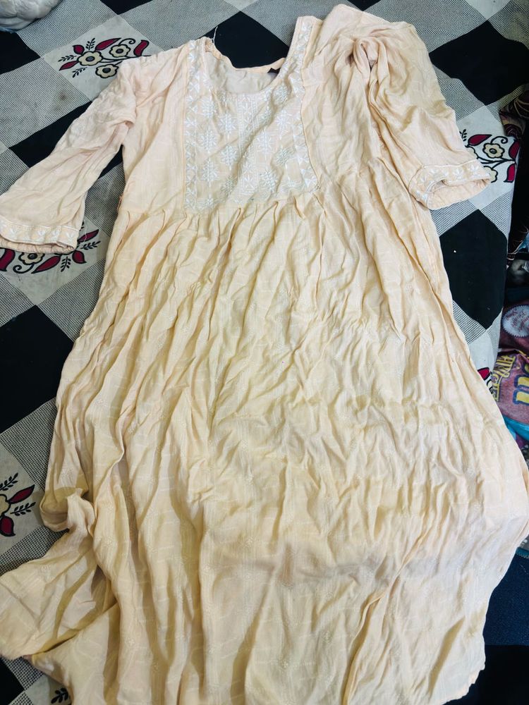 Peach kurti