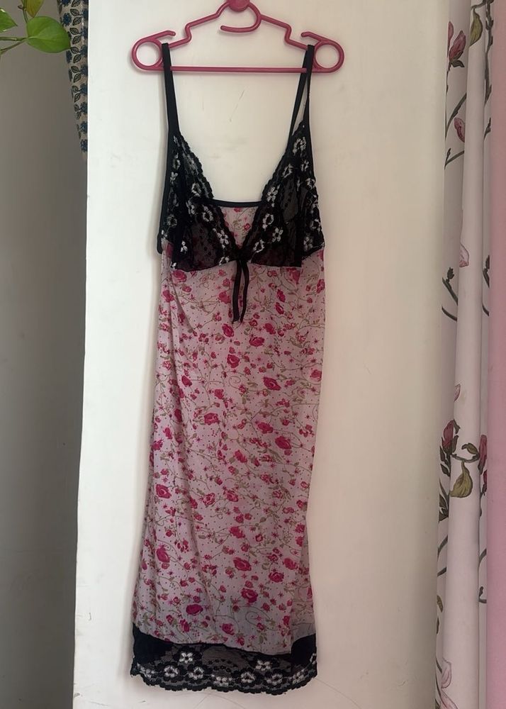 Floral Lace Trim Lingerie