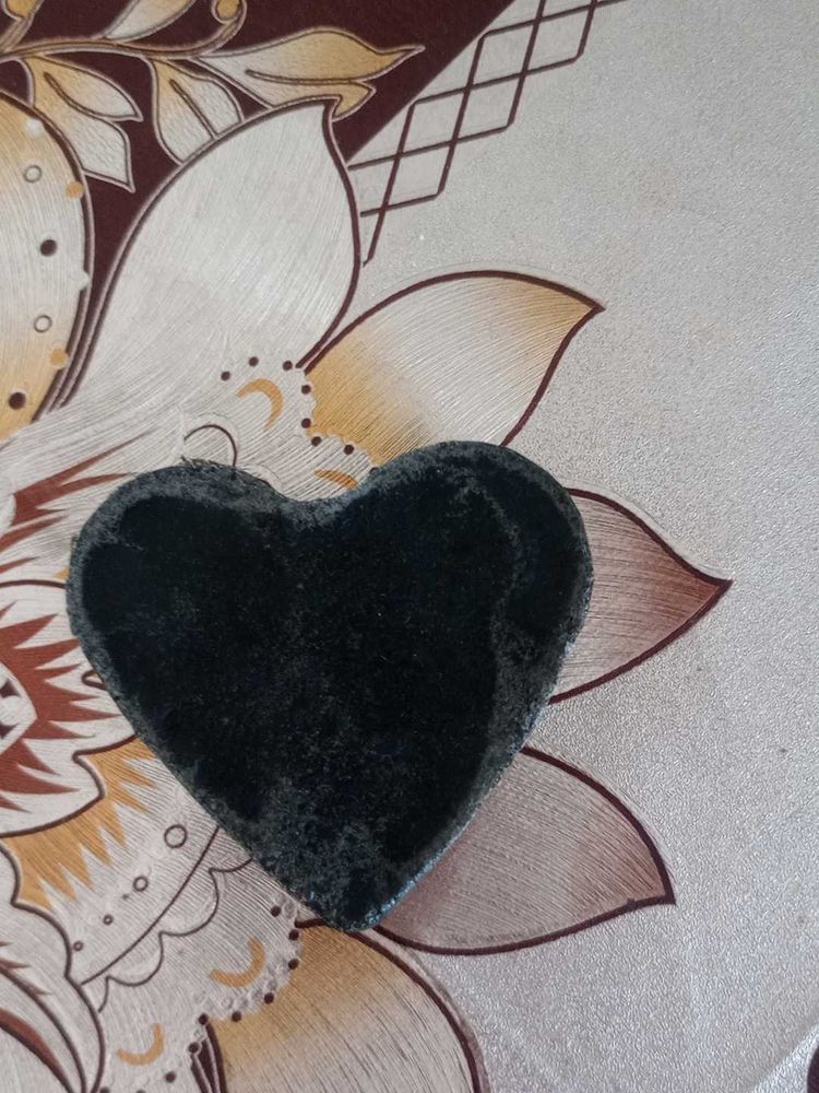 Heart Shaped charcoal natural soap