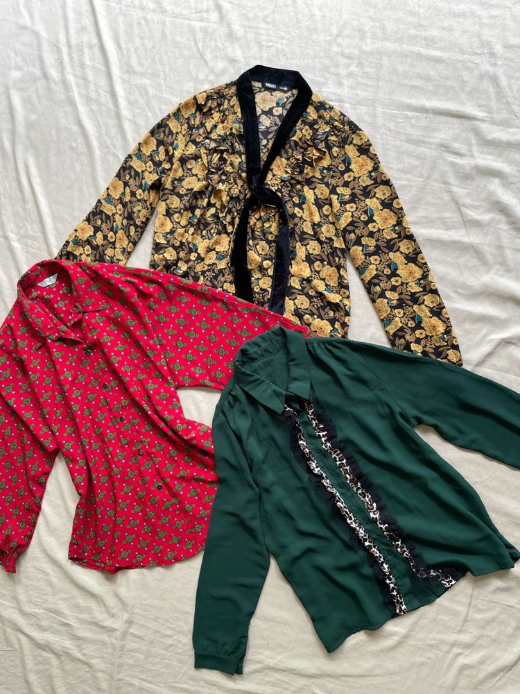 Combo of 3x Vintage Blouses (Limited Time Offer)‼️