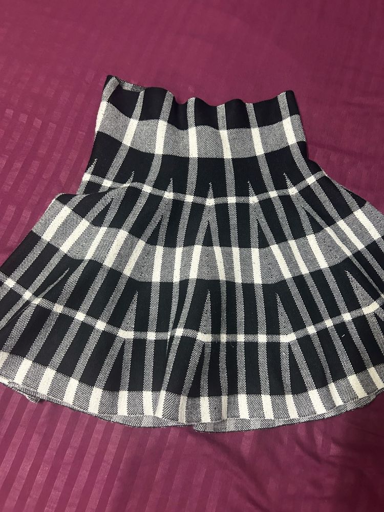 Plaid Mini Skirt