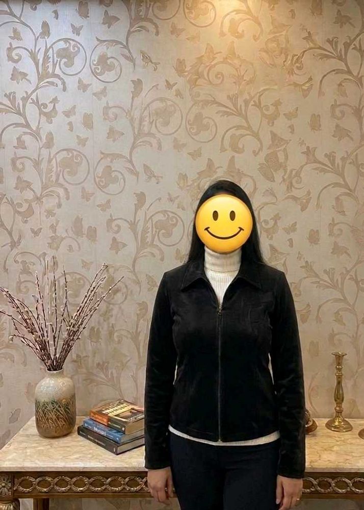 Classic Black Zip-Up Jacket