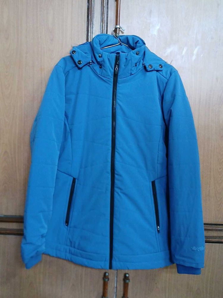 Blue Hooded Jacket