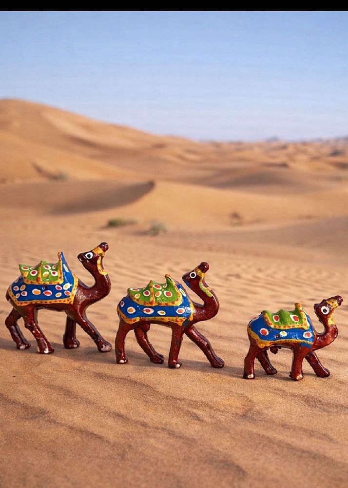 Decorative Camel Figurines Set
