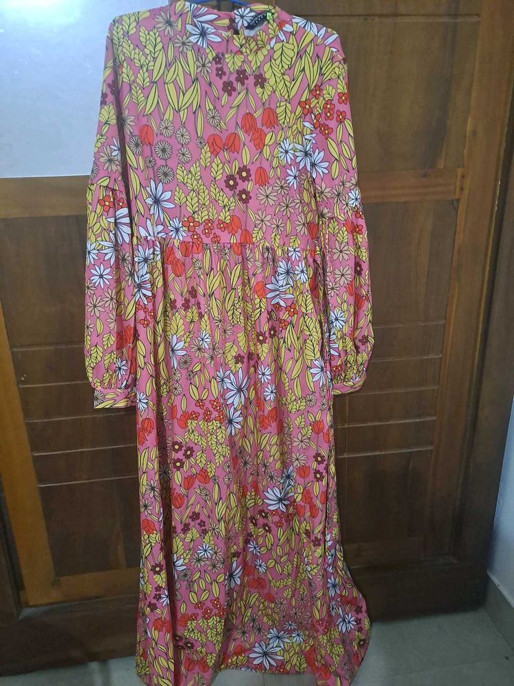 Vibrant Floral Maxi Dress