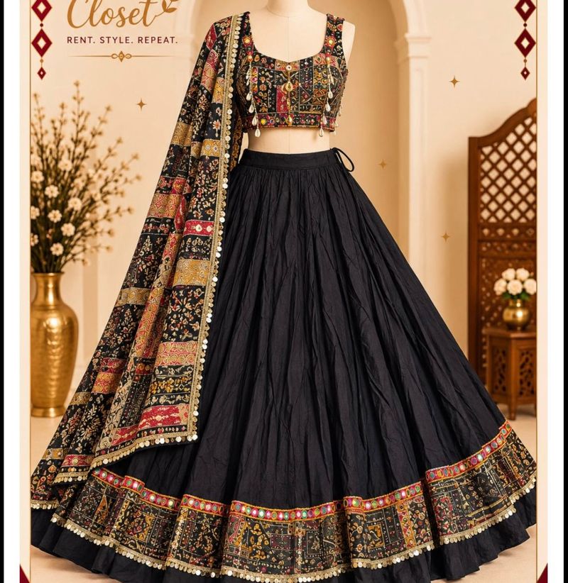 Elegant Black Lehenga Choli Set