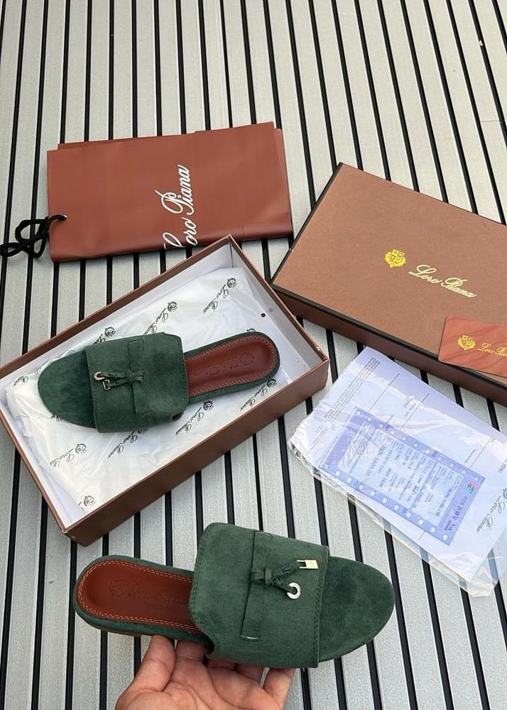 Lora Piana Suede Slides