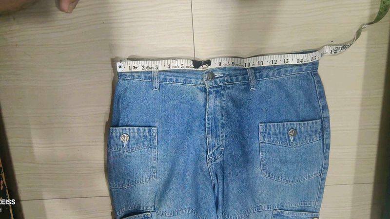 Vintage Denim Cargo Pants