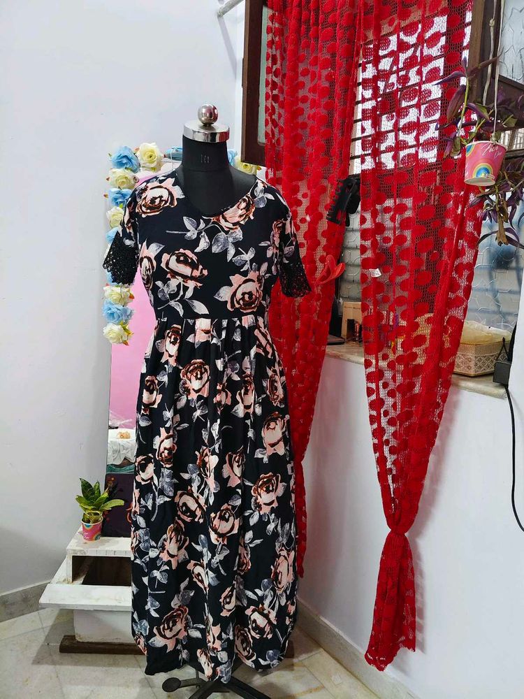 Floral Print Maxi Dress