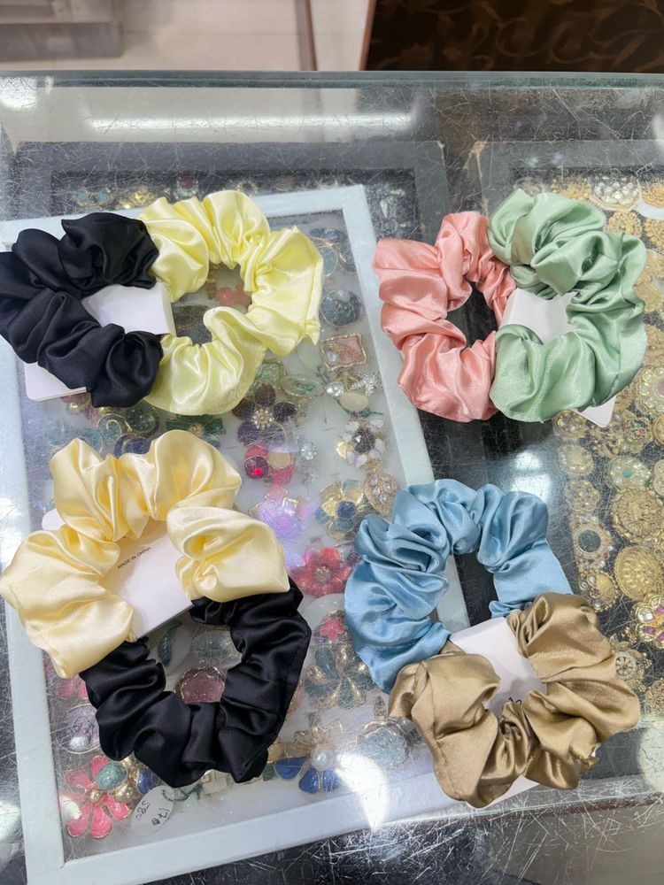 Satin Scrunchie Set of 2