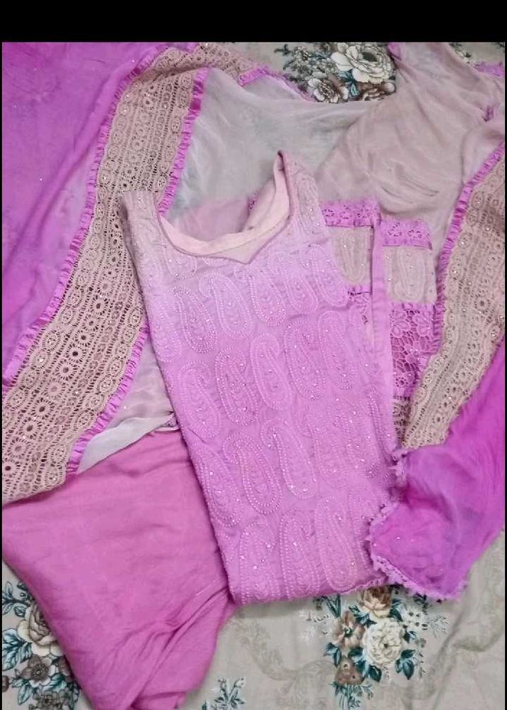 Beautiful Pink Kurta Set with Dupatta