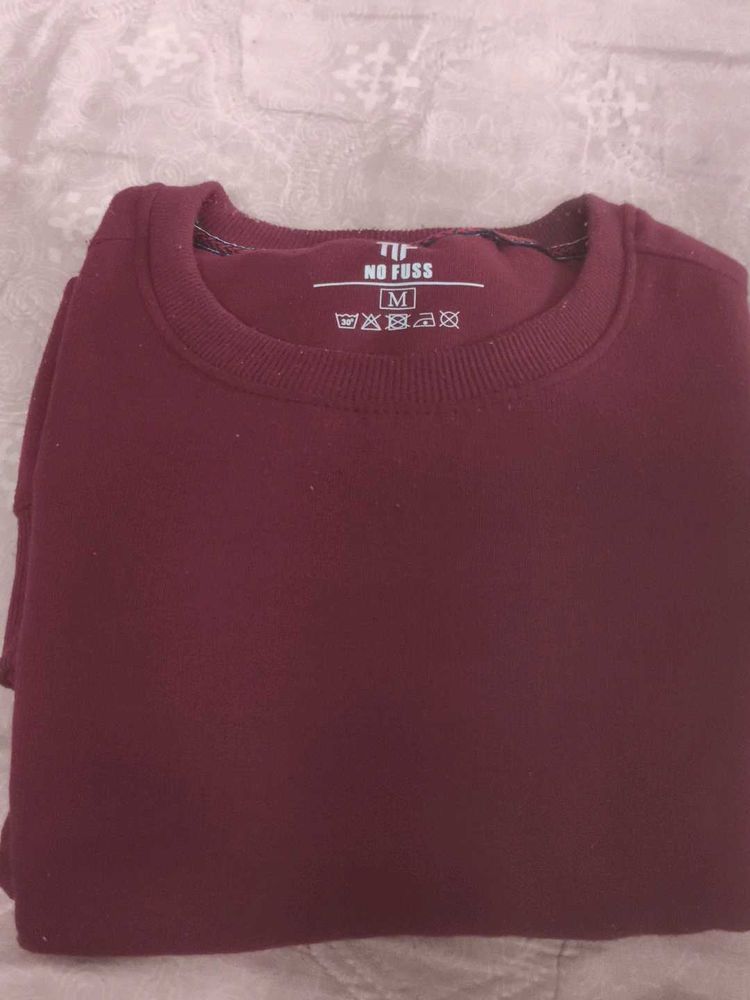 Maroon "No Fuss" Sweatshirt