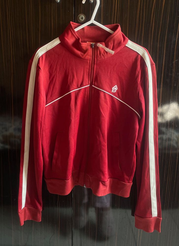 Red Zip-Up Track Jacket❤️