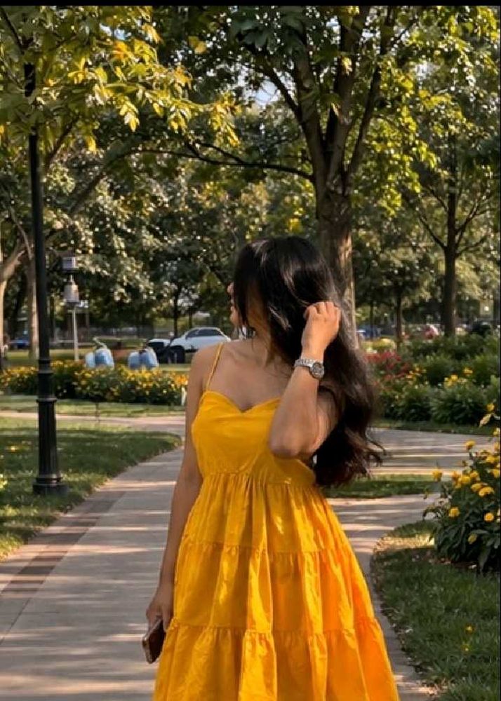 Sunny Yellow Tiered Sundress