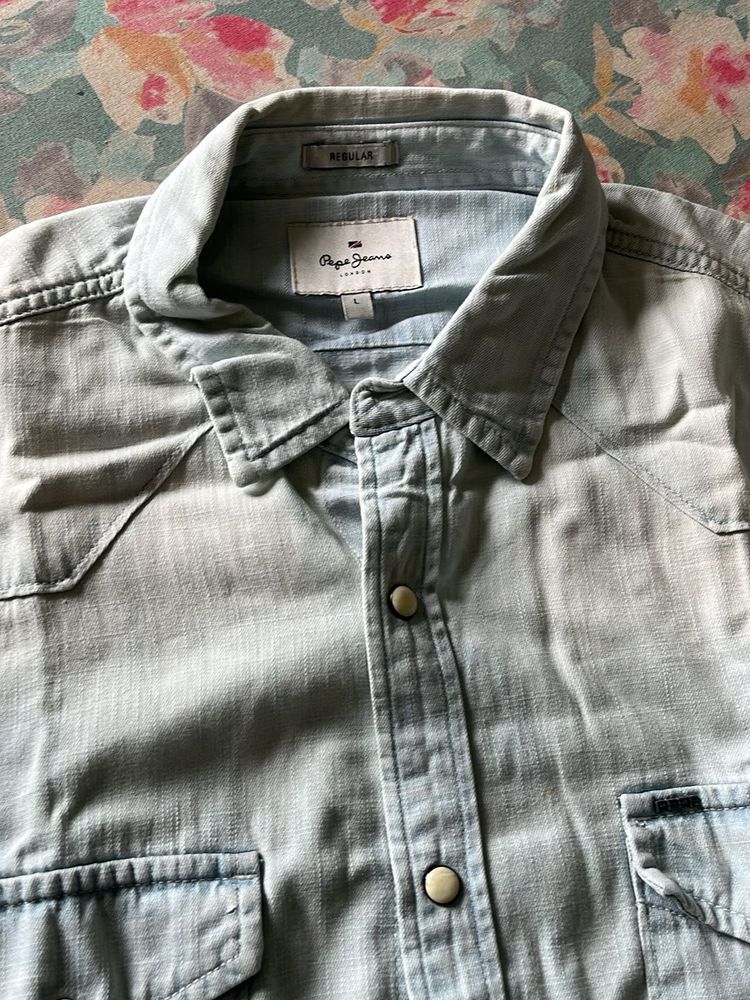 Pepe Jeans Blue Denim Shirt