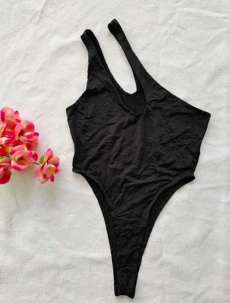 Chic Black One-Piece Swimsuit