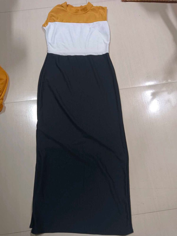 Color Block Maxi Dress, onepiece