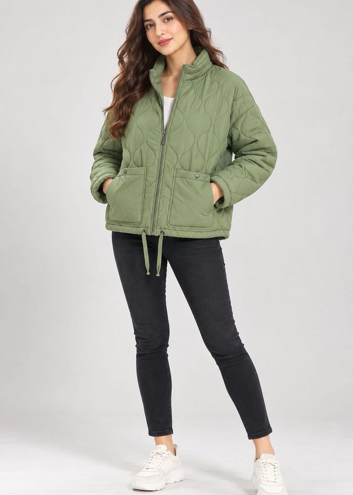 F&amp;F Quilted Green Jacket