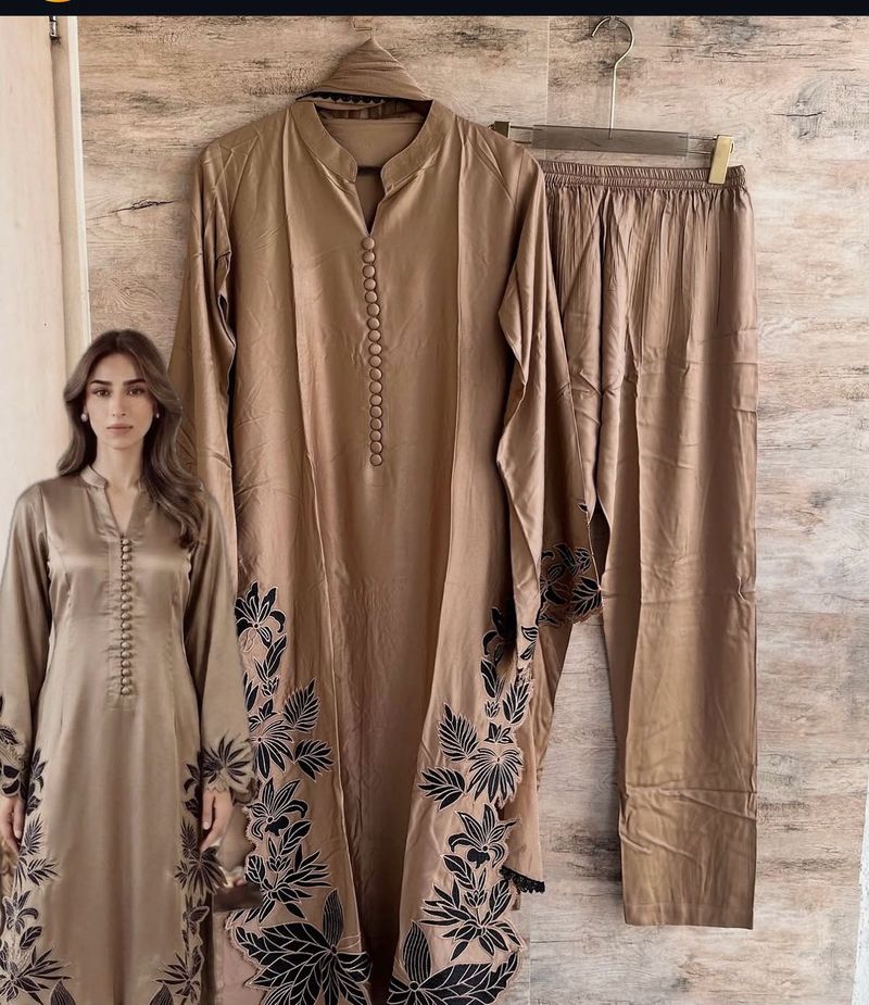 Kurta Set Floral Print without buttons