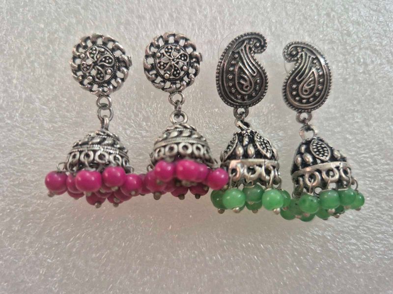 Designer Jhumka Earrings Set - New