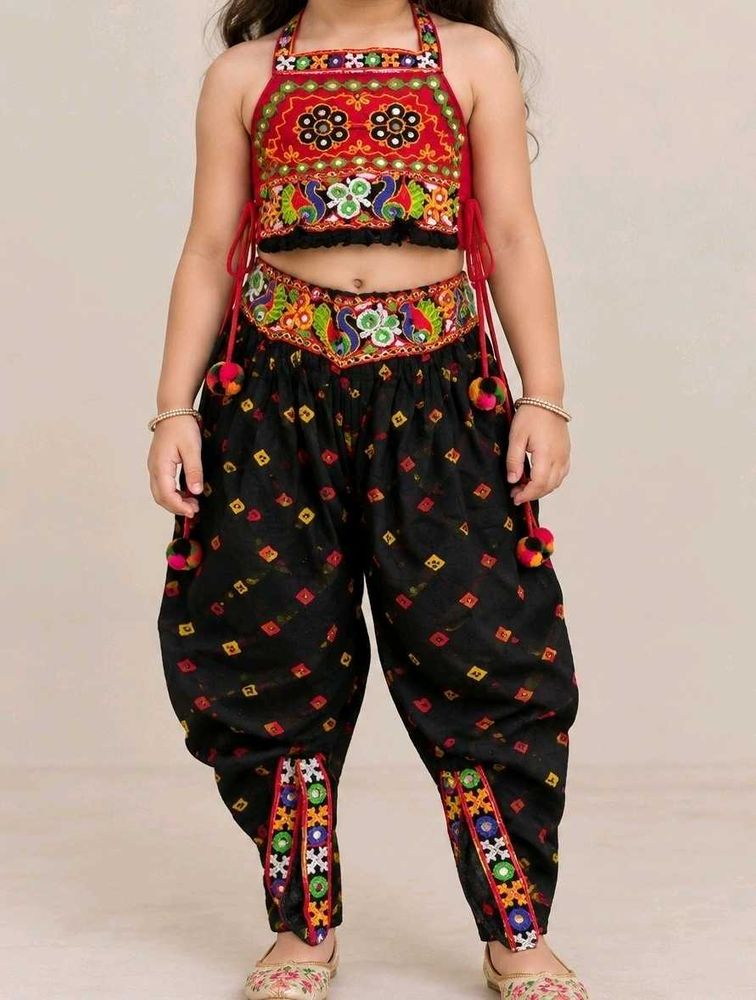 Embroidered Dhoti Set