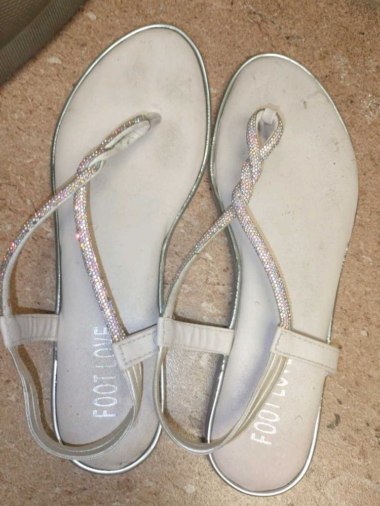 Sparkly Thong Sandals