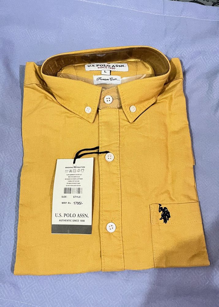 BrandedU.S.Polo.Men'sCottonShirtPremium mall piece