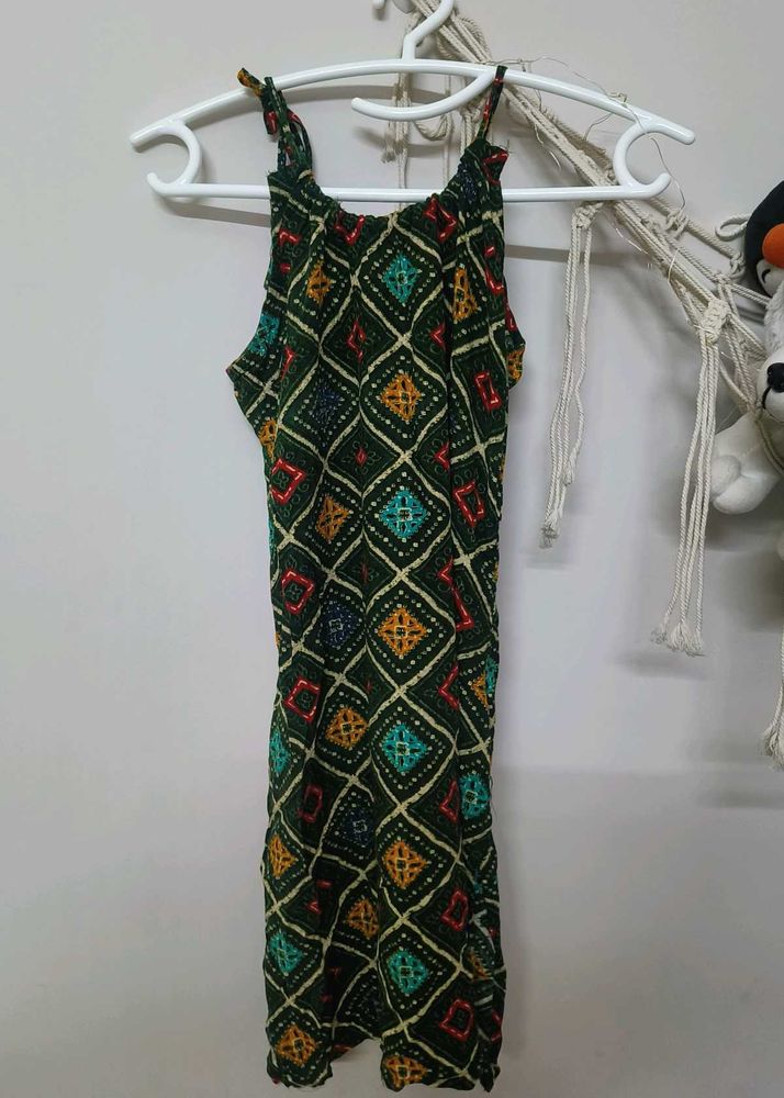 halter neck bandani kurti