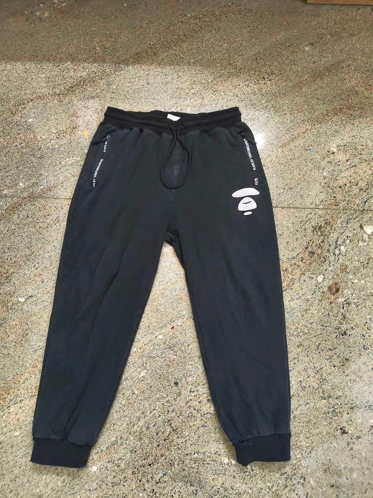 AAPE Jogger Pants Black Ape Head Logo