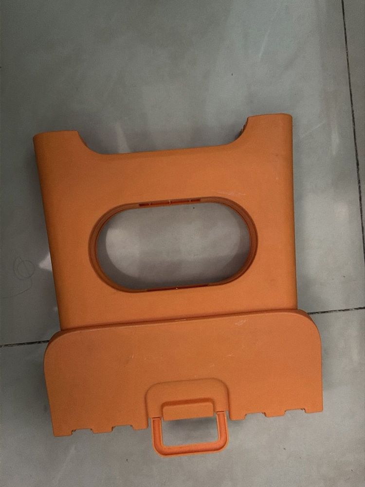 Orange Foldable Stool