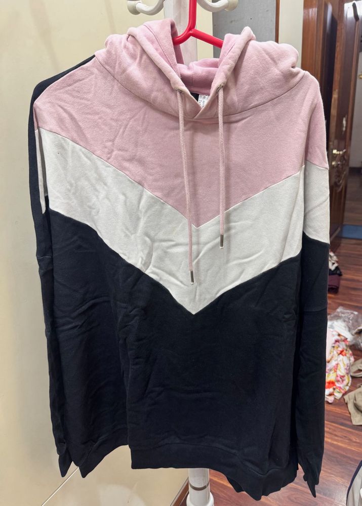 H&amp;M Block Chevron Hoodie