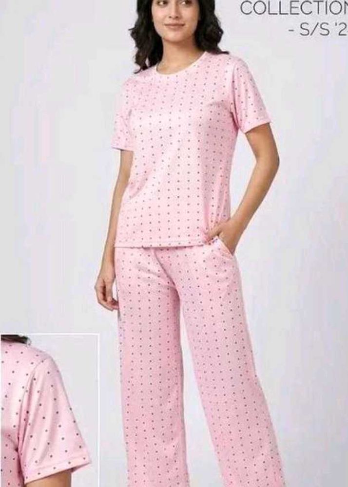 Pink Polka Dot Pajama Set