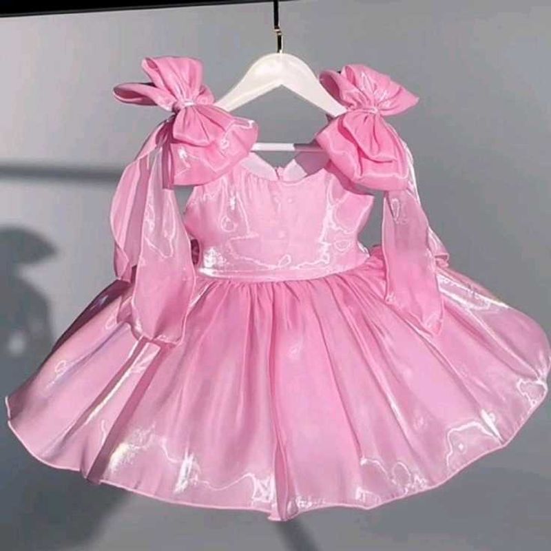 Adorable Pink Bow Dress
