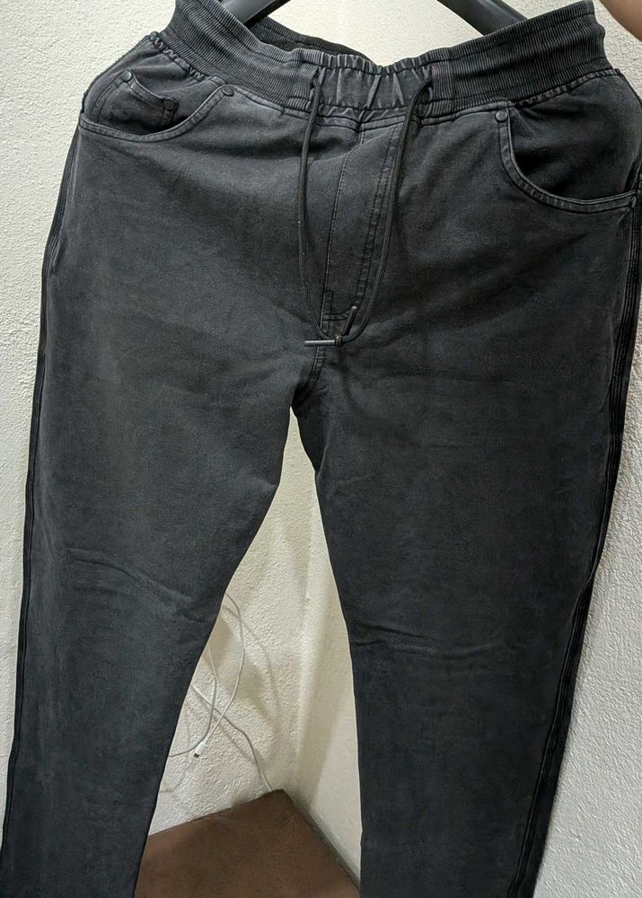 Men's Charcoal Jogger Jeans