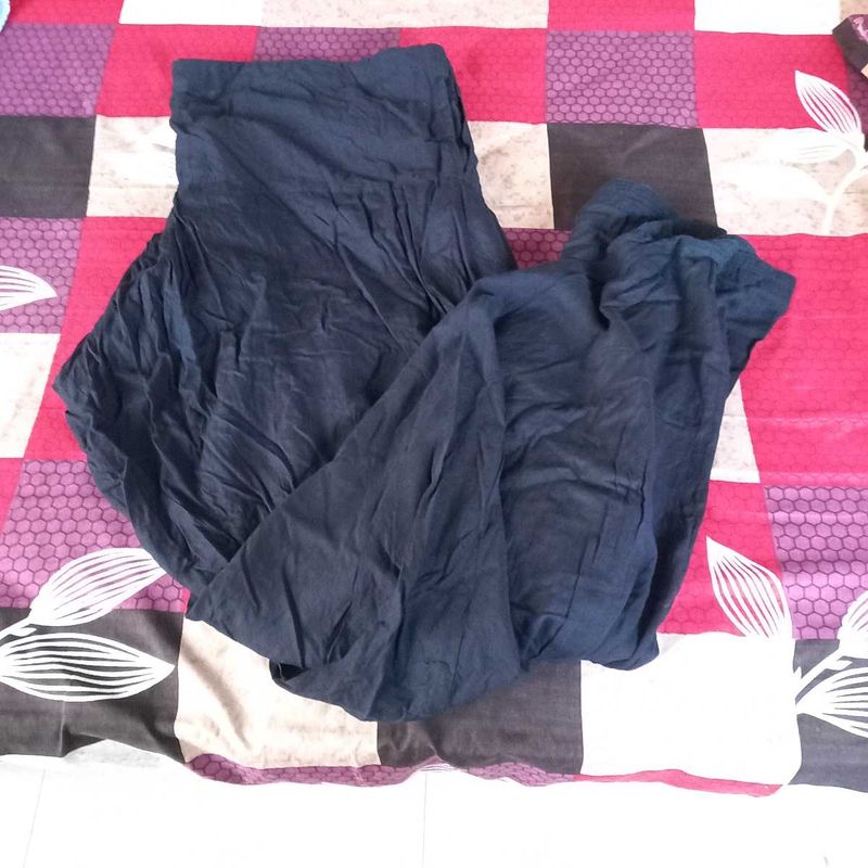 Black Patiala Pant And Dupatta